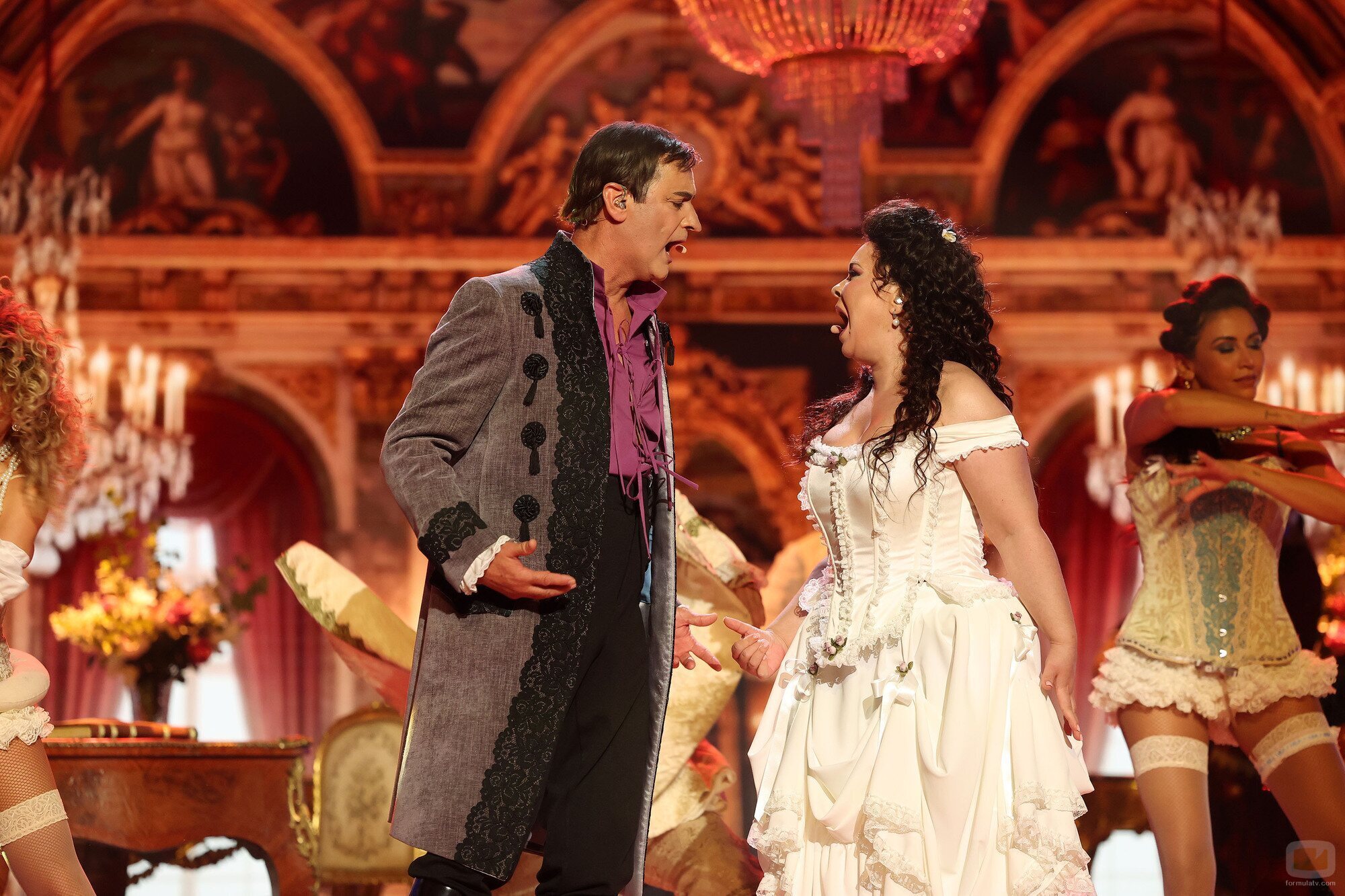 Jesulín de Ubrique y María José Campanario en la primera semifinal de 'Tu cara me suena 13'