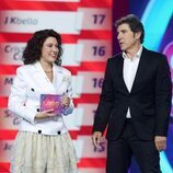 María Parrado y Manel Fuentes en la primera semifinal de 'Tu cara me suena 13'