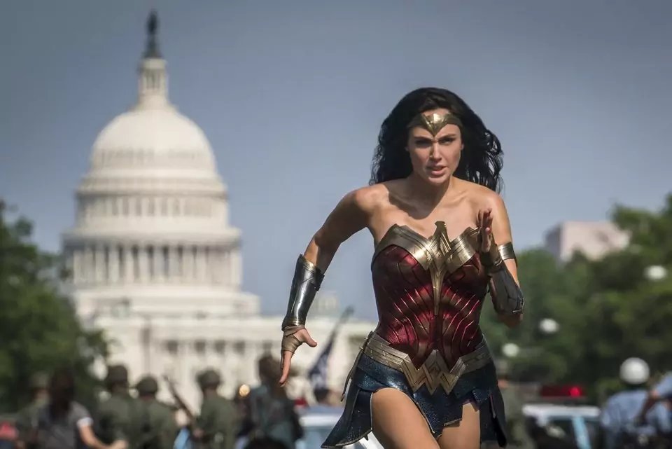 Gal Gadot en la película "Wonder Woman 1984"