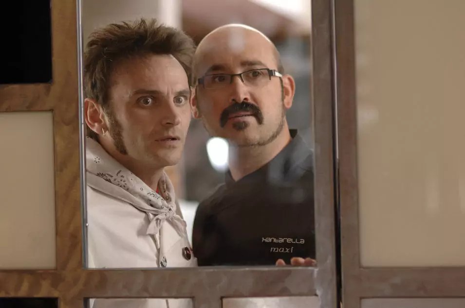 Fernando Tejero y Javier Cámara en "Fuera de carta"