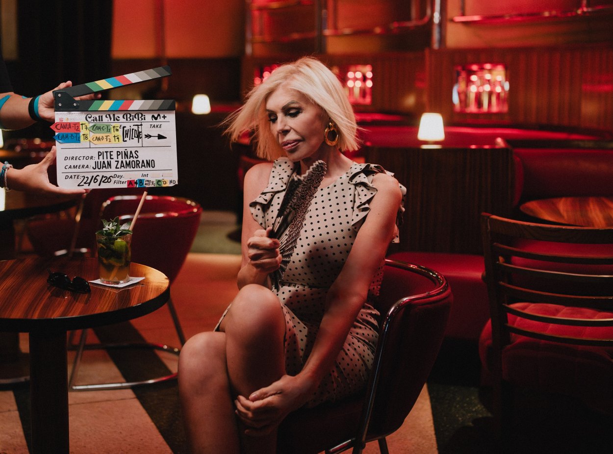 Bibiana Fernández durante el rodaje de 'Call me Bibi'