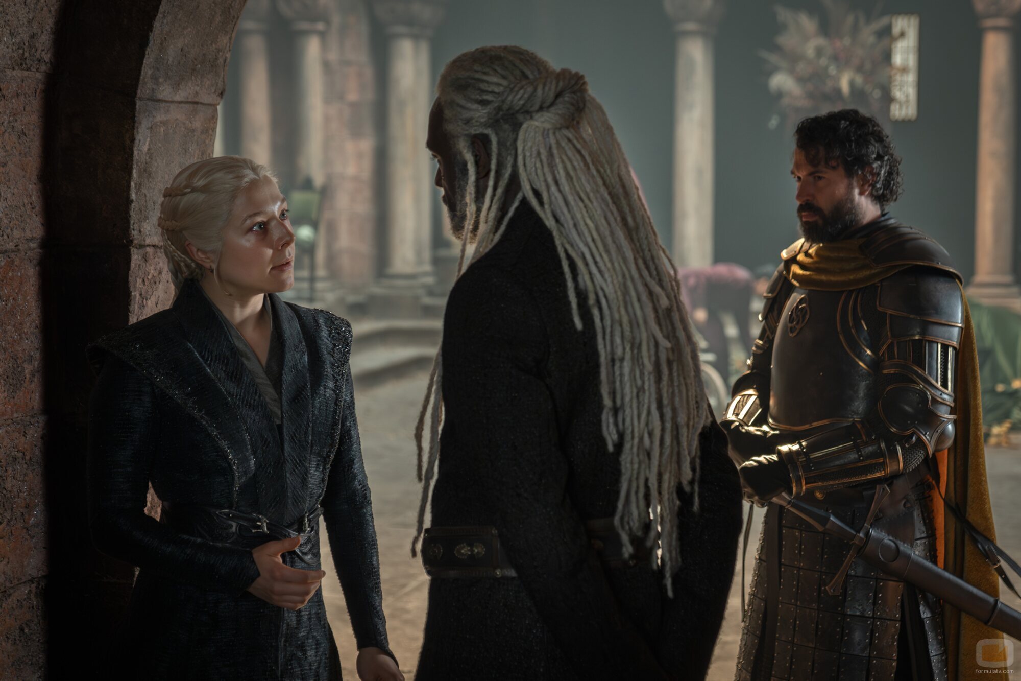 Emma D'Arcy y Steve Toussaint en la temporada 3 y el capítulo 03 de 'La Casa del Dragón'