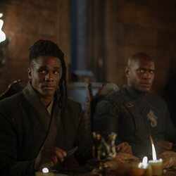 Abubakar Salim y Clinton Liberty en el 3x03 de 'La Casa del Dragón'