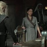 Sonoya Mizuno y Emma D'Arcy en 'Rhaenyra Triunfante' de 'La Casa del Dragón'