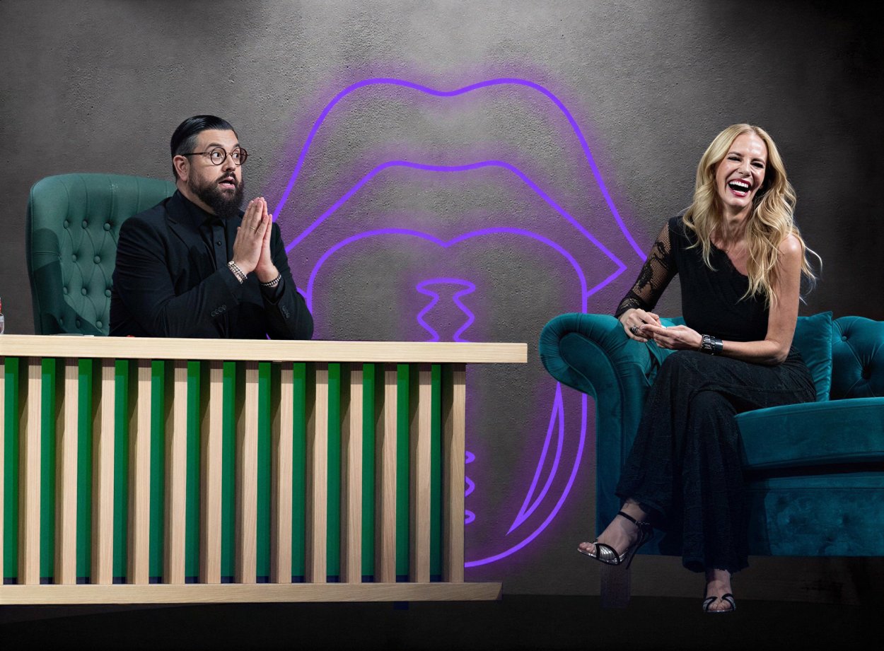Manu Sánchez y Paula Vázquez en el último programa de 'El perro andaluz'