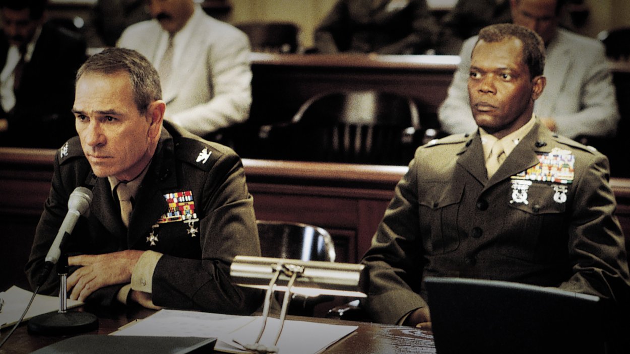 Tommy Lee Jones y Samuel L. Jackson en "Reglas de compromiso"