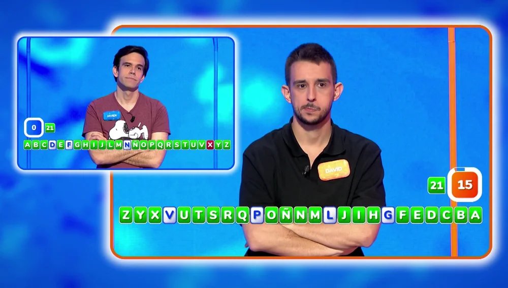 David, durante un momento de 'AlaZ' de 'Pasapalabra'