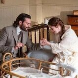 Sara Molina y Ibrahim Al Shami J. en la temporada 7 y el capítulo 129 de 'La promesa'
