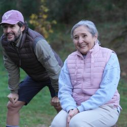 La actriz Ascen Lopez, junto a Diego Martín en 'Muertos SL'