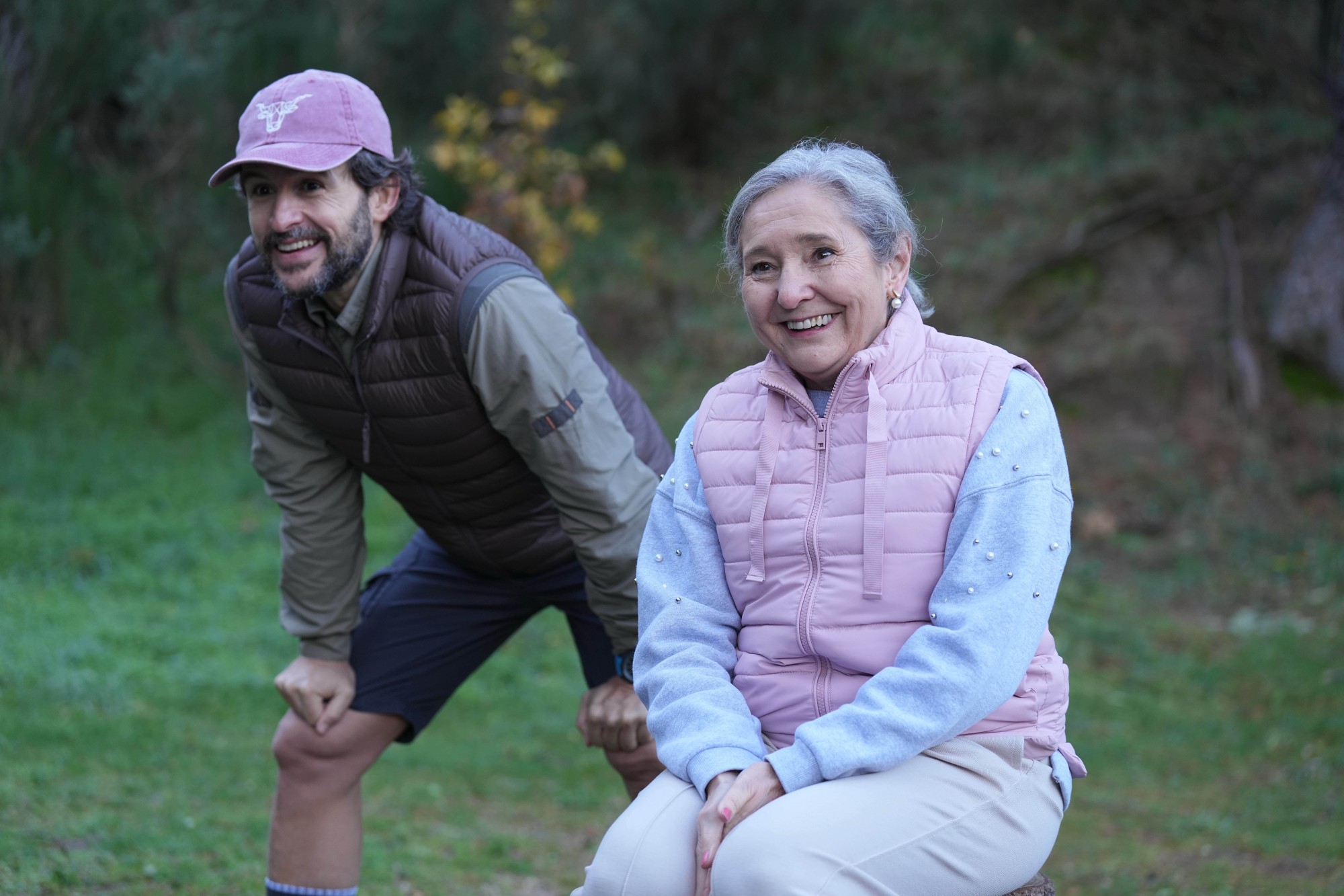La actriz Ascen Lopez, junto a Diego Martín en 'Muertos SL'
