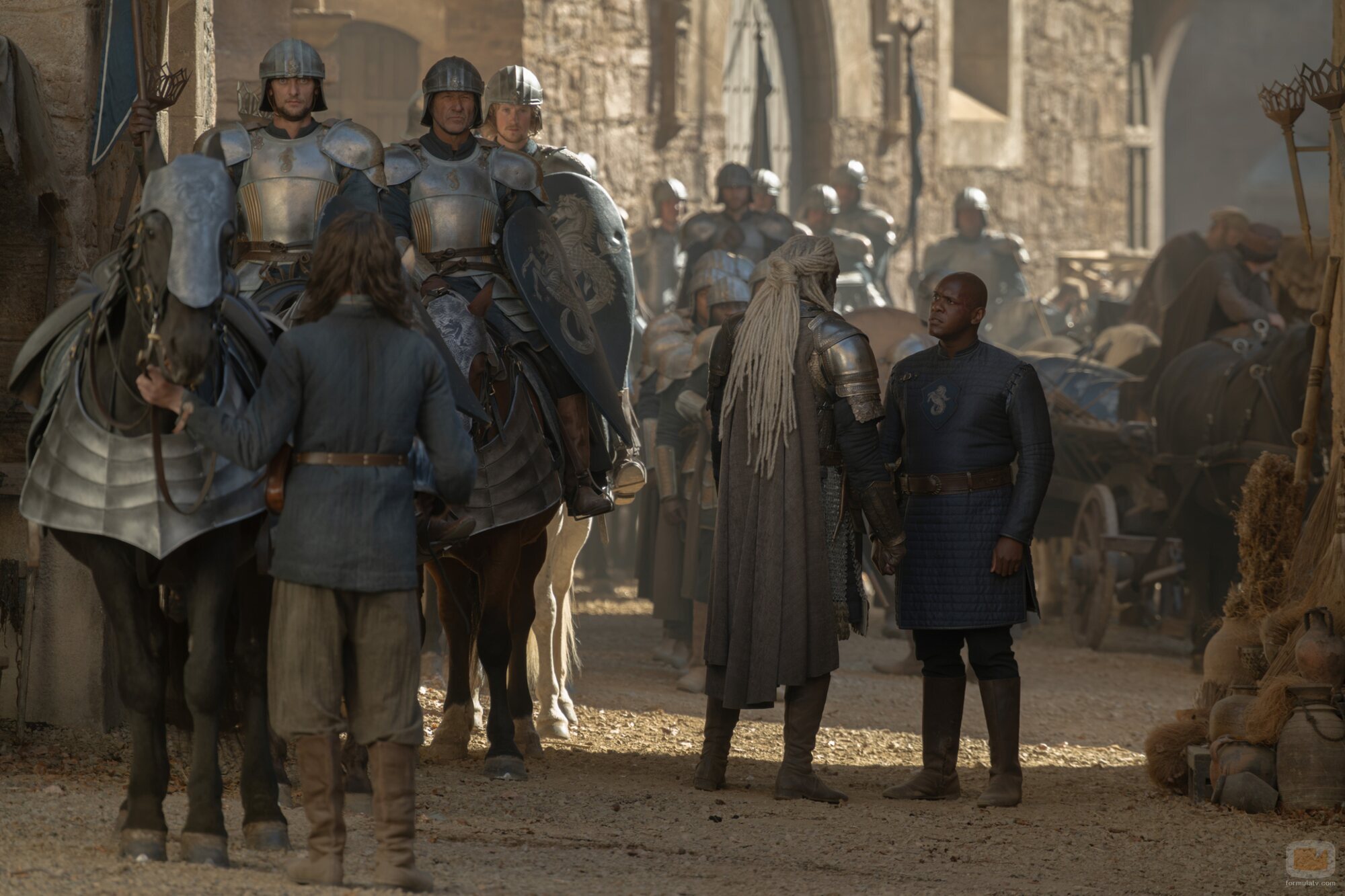 Steve Toussaint y Abubakar Salim en 'Tumbleton' de 'La Casa del Dragón'