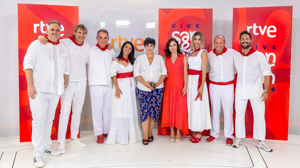 Equipo de 'Vive San Fermín' de RTVE