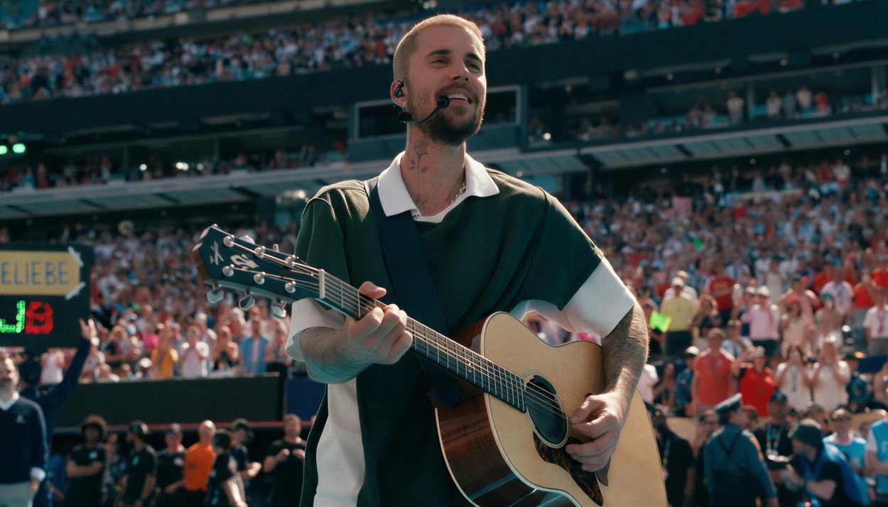 Justin Bieber en el half time show de la final del Mundial 2026