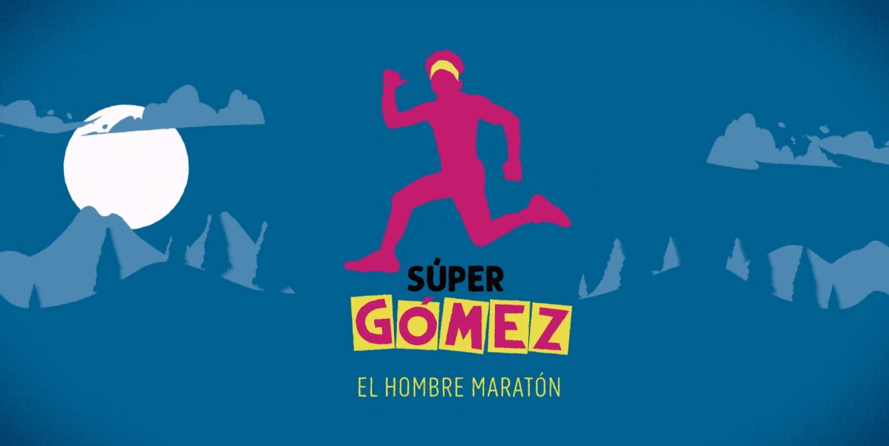 Logo de 'Súper Gómez. El hombre maratón', con Raúl Gómez
