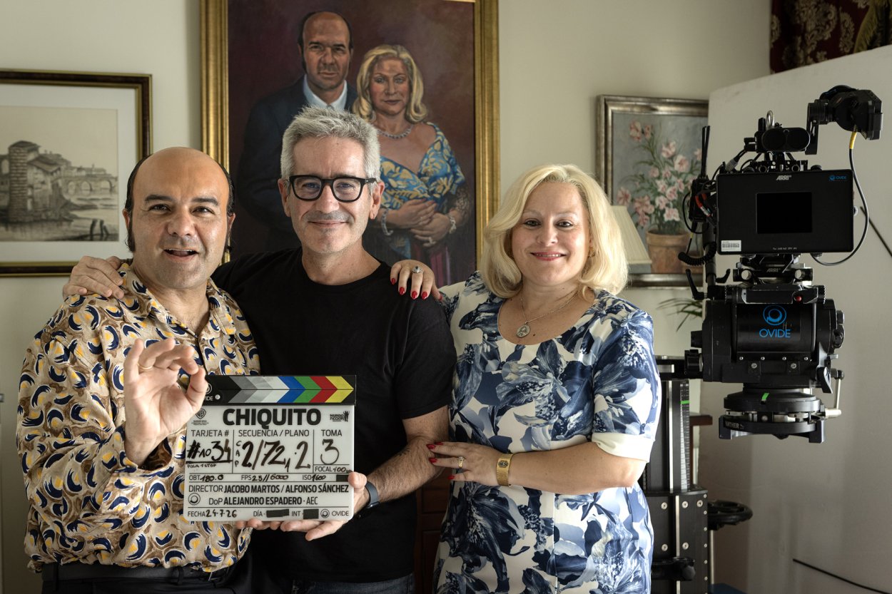 Alfonso Sánchez junto con Jacobo Martos e Inma Cuevas en 'Chiquito el Grande'