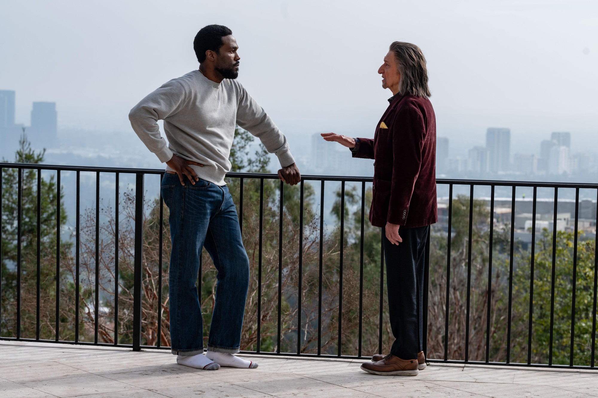 Yahya Abdul-Mateen II y Ben Kingsley en 'Wonder Man'
