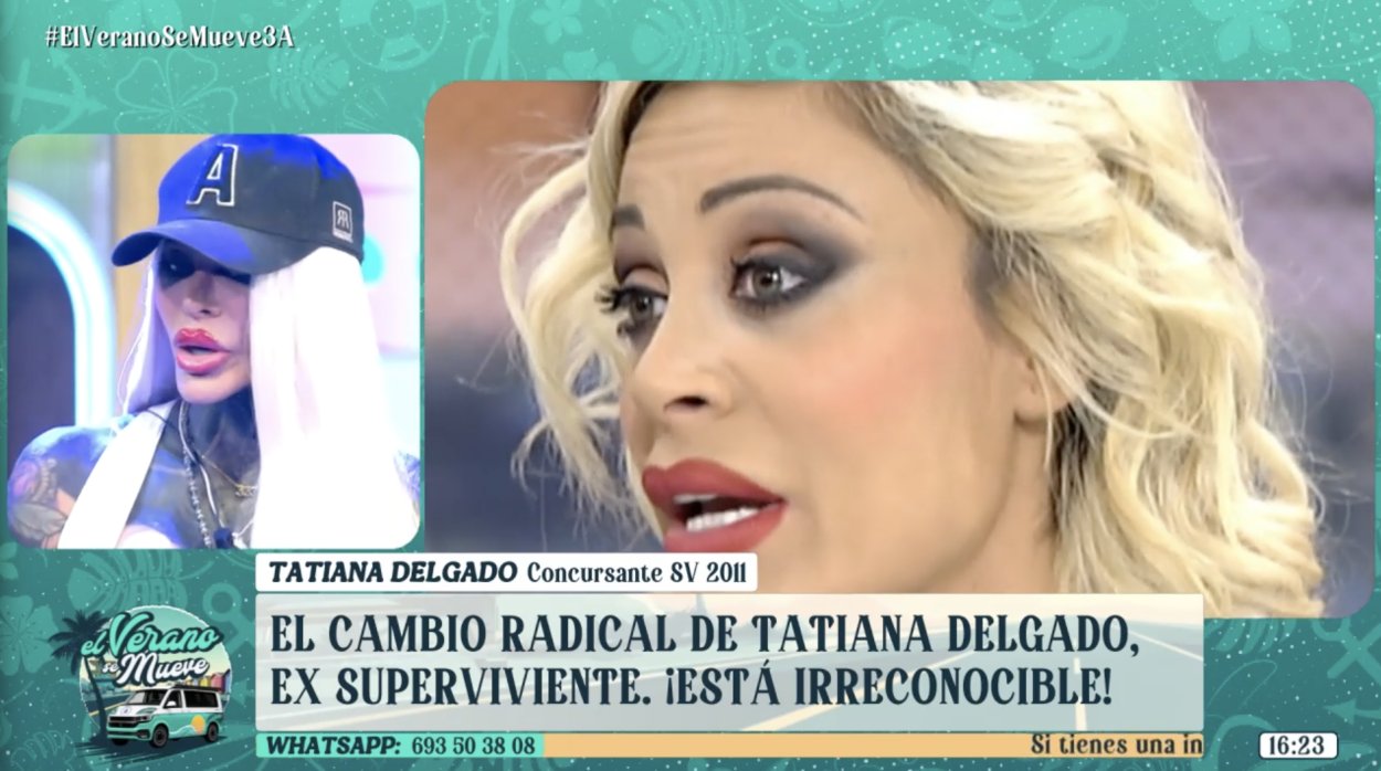 Tatiana Delgado durante su entrevista en 'El verano se mueve'