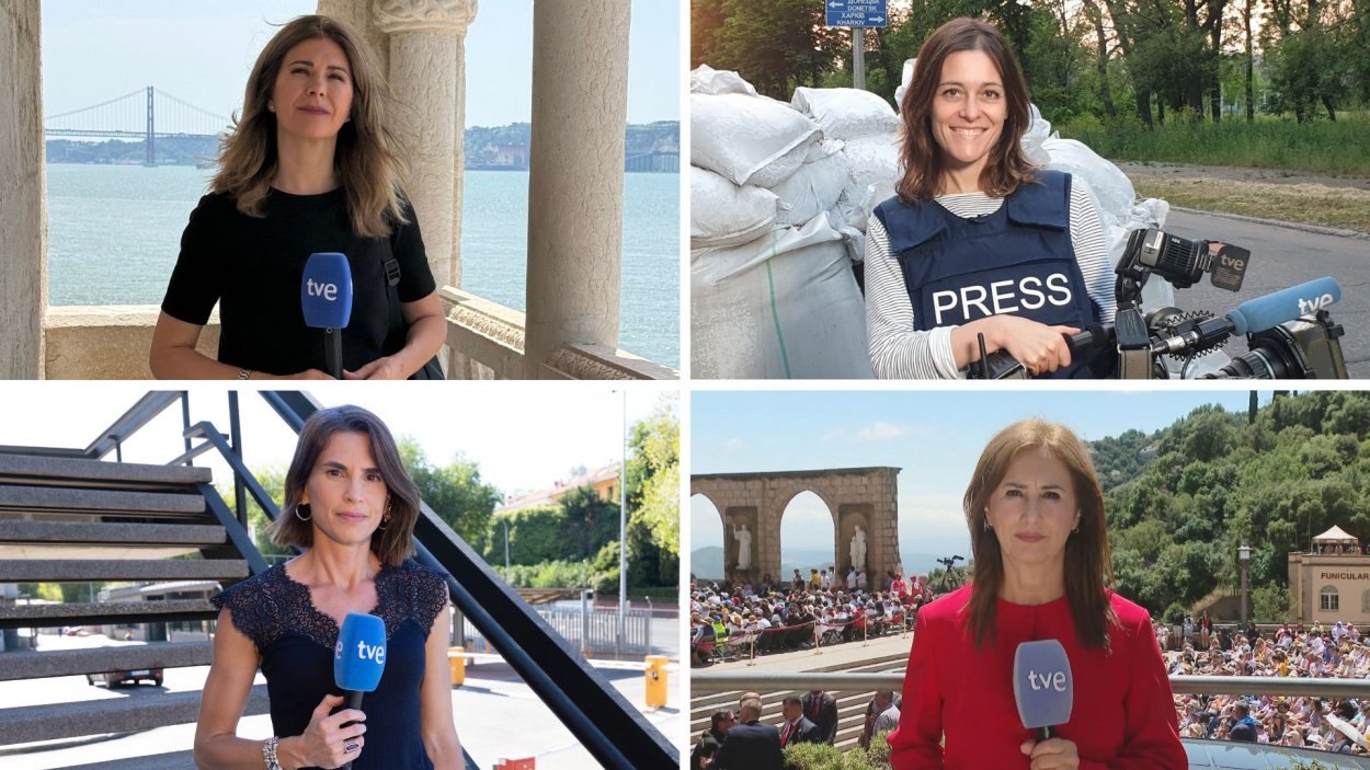 Lara Siscar, Silvia Guerra, Melanie Stüber y Begoña Alegría
