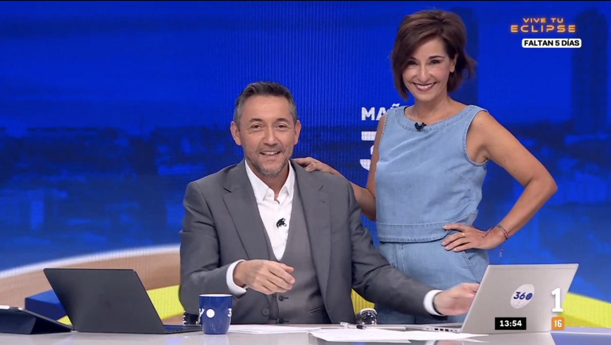 Javier Ruiz y Adela González en 'Mañaneros 360'