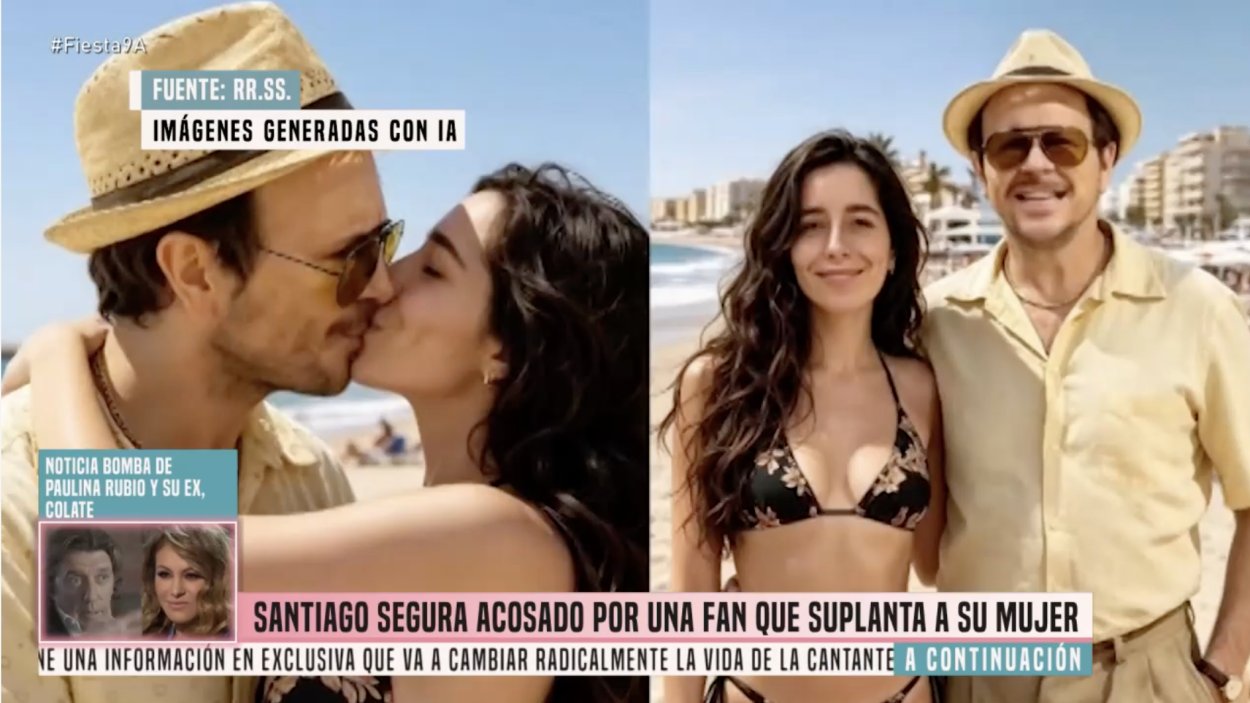 Imágenes de Encarni Segura, la "fan" de Santiago Segura que usa imágenes con IA