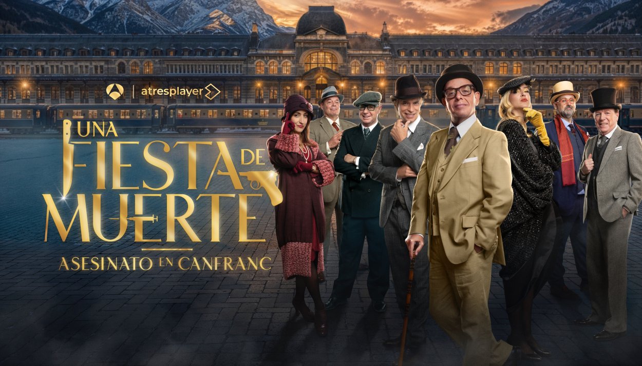 Ángel Llàcer junto con Carlos Baute, Los Morancos y Jorge Sanz en 'Una fiesta de muerte'