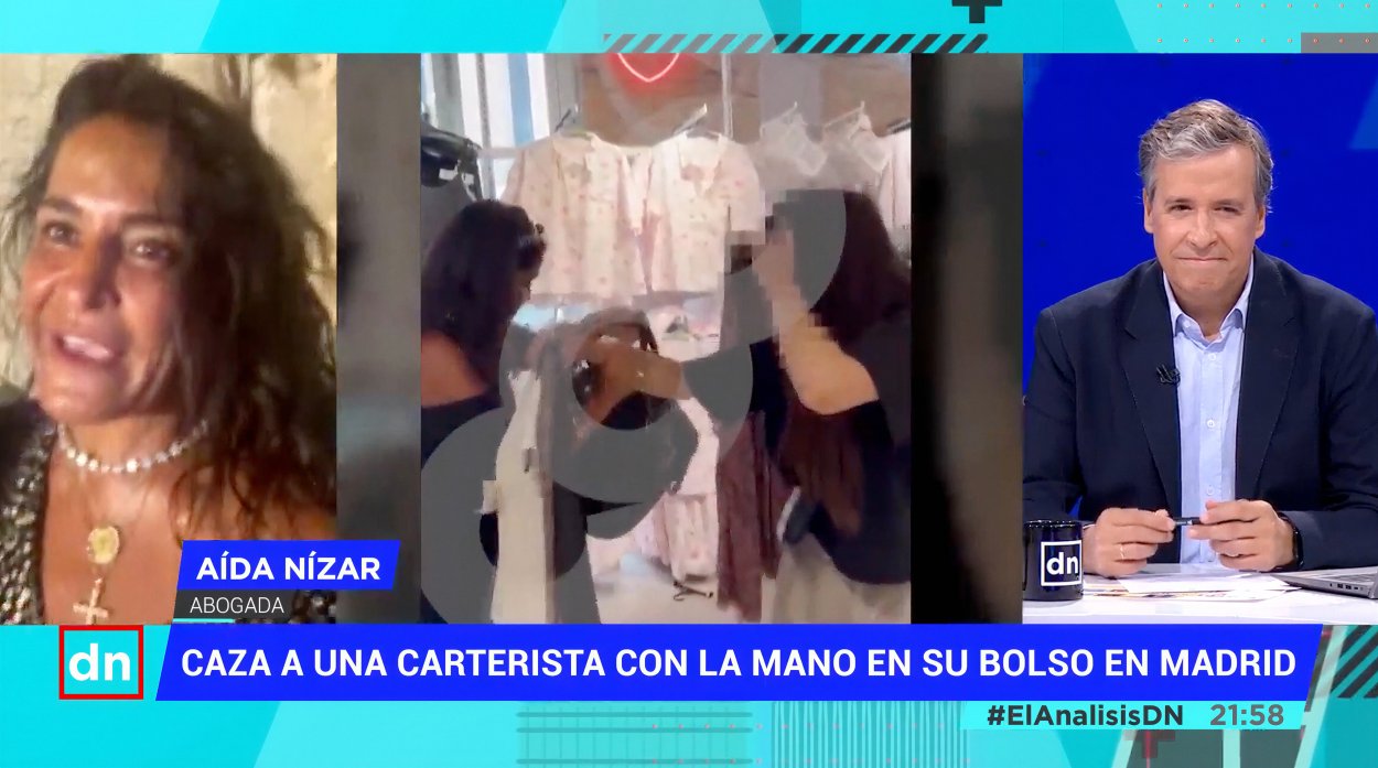 Aída Nízar reaparece en Telemadrid como cazadora de carteristas en el Primark
