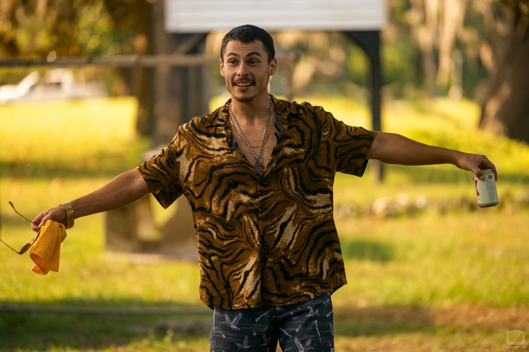 Nicholas Cirillo en 'El fardo' de 'Outer Banks'
