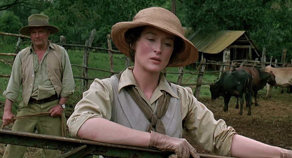 Meryl Streep en una escena de "Memoria de África"