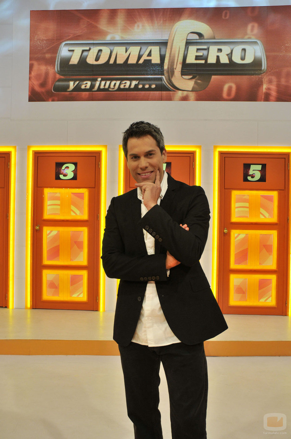 El concurso 'Toma cero y a jugar' de Telecinco con su presentador Daniel Domenjó