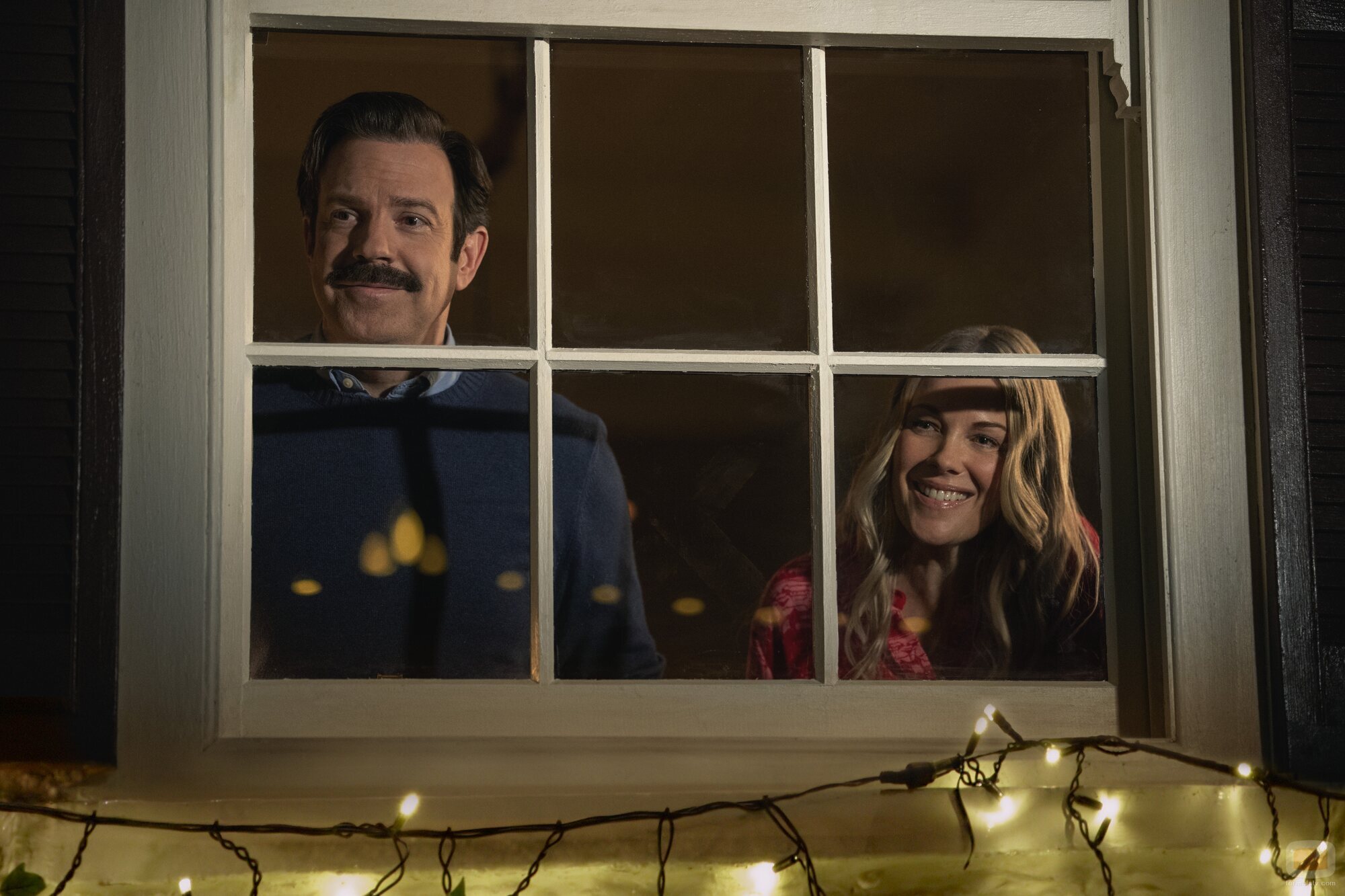 Andrea Anders y Jason Sudeikis en 4x06 'Ya no saltes mucho' de 'Ted Lasso'