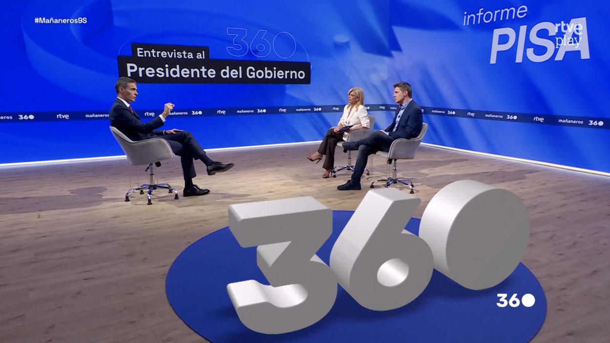 Entrevista a Pedro Sánchez en 'Mañaneros 360'