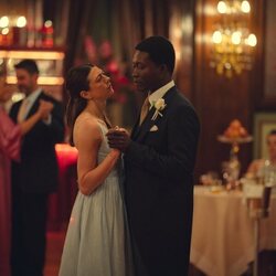 Jasmine Blackborow y Benjamin Clémentine en 2x06 'Las campanas de San Domenico' de 'The Gentlemen: La serie'
