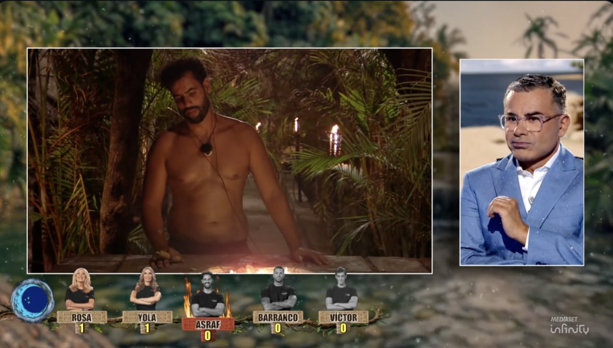 Asraf Beno durante su nominación en 'Supervivientes All Stars 3'