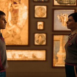 Giulio Brizzi y Irene Maiorino en el 1x07 de 'Minerva - La scuola'