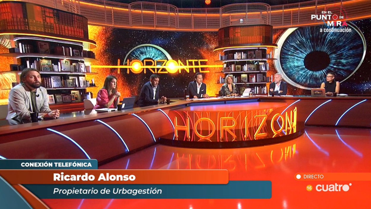Momento de la llamada del propietario de Urbagestión en 'Horizonte'