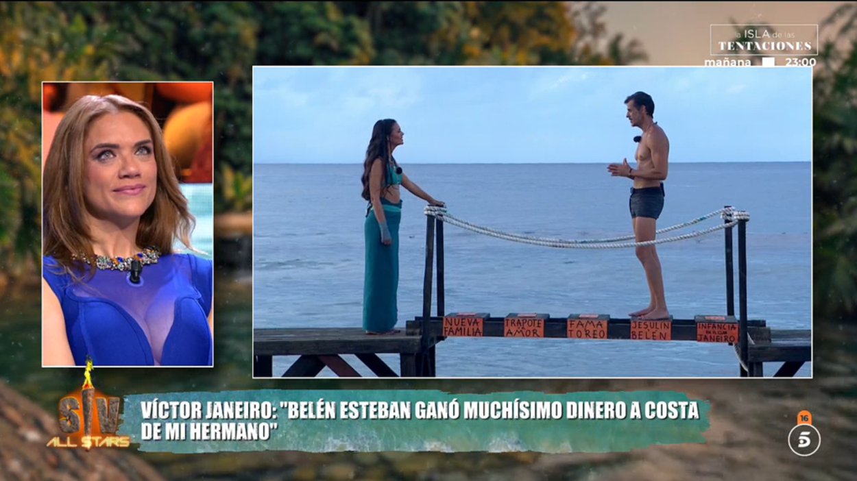 Víctor Janeiro durante el Puente de las Emociones en 'Supervivientes All Stars'