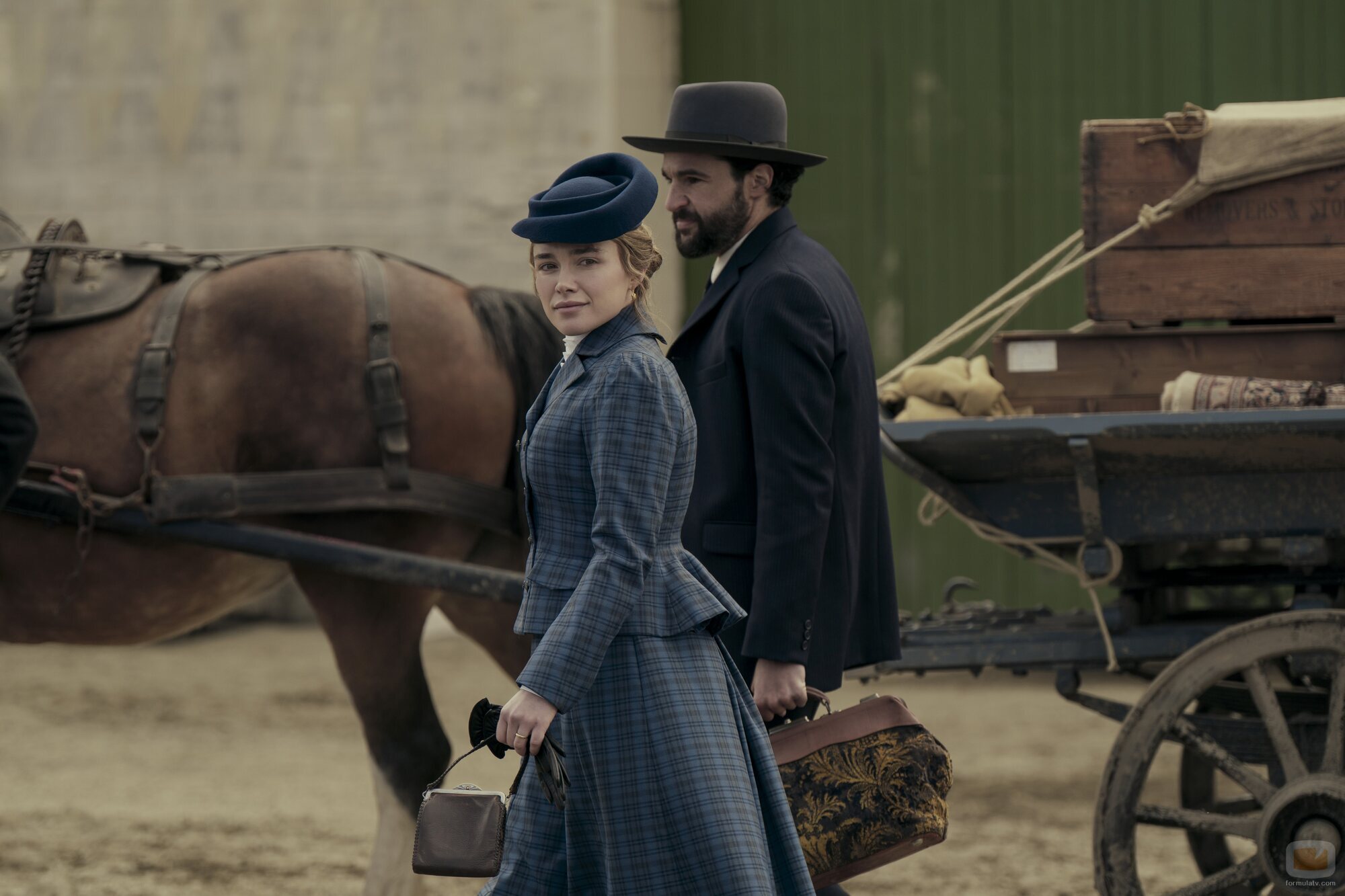 Christopher Abbott y Florence Pugh en el 1x03 de 'East of Eden'