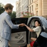 Harriet Herbig-Matten y Damian Hardung en el 1x03 de 'Maxton Hall: Un mundo entre nosotros'