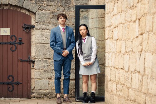 Andrea Guo y Frederic Balonier en la temporada 2 y el capítulo 02 de 'Maxton Hall: Un mundo entre nosotros'