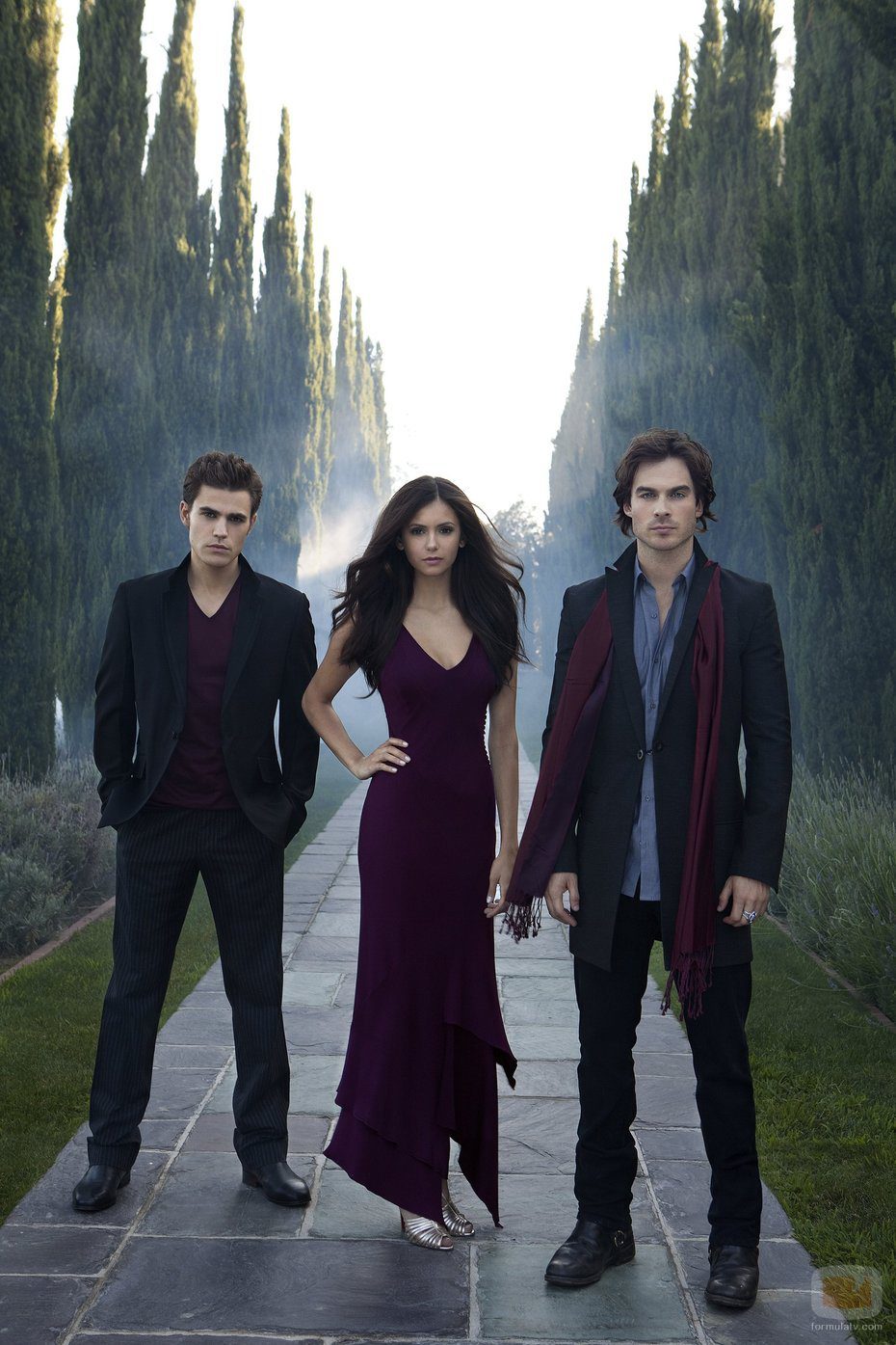 Los tres protagonistas de 'The Vampire Diaries'