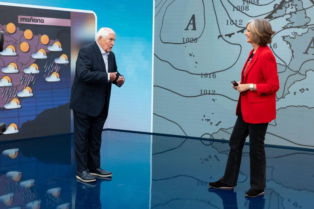 Paco Montesdeoca y Mónica López en el especial 70 aniversario de TVE