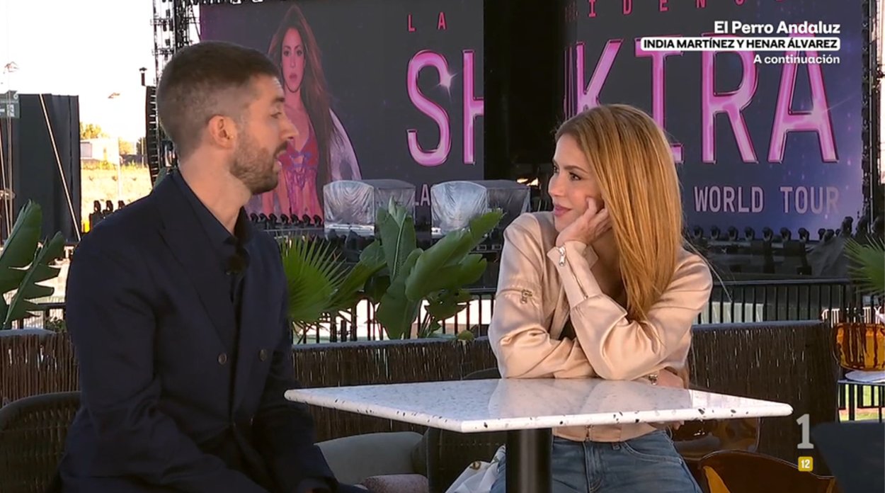 Shakira durante su entrevista con David Broncano en 'La revuelta'