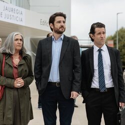 Gorka Otxoa y Ane Gabarain en Promocional de la segunda temporada de 'Desaparecido'