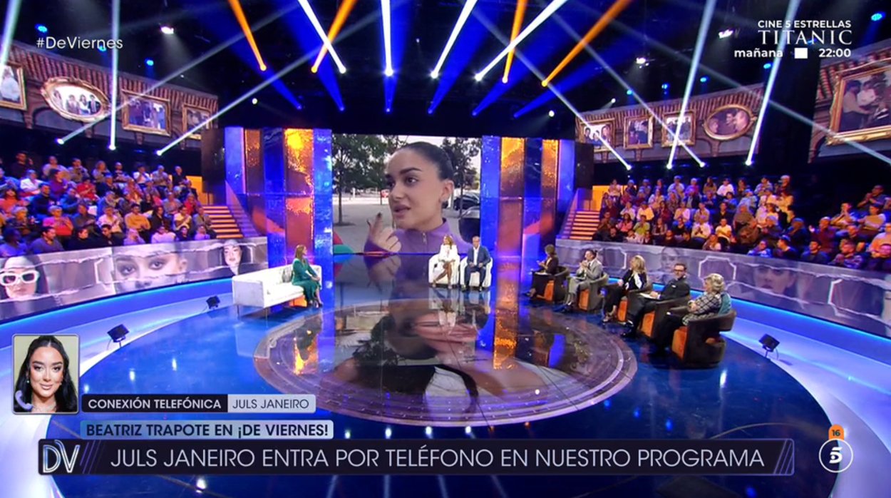 Juls Janeiro llama a '¡De Viernes!' durante la entrevista a Beatriz Trapote