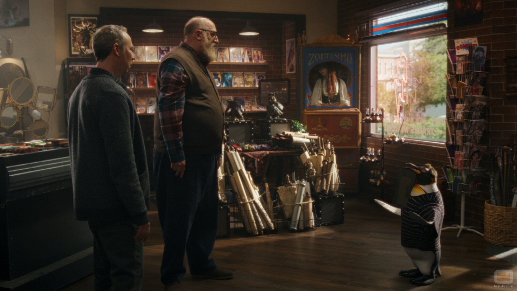 Kevin Sussman y Brian Posehn en el 1x03 de 'Stuart no consigue salvar el universo'