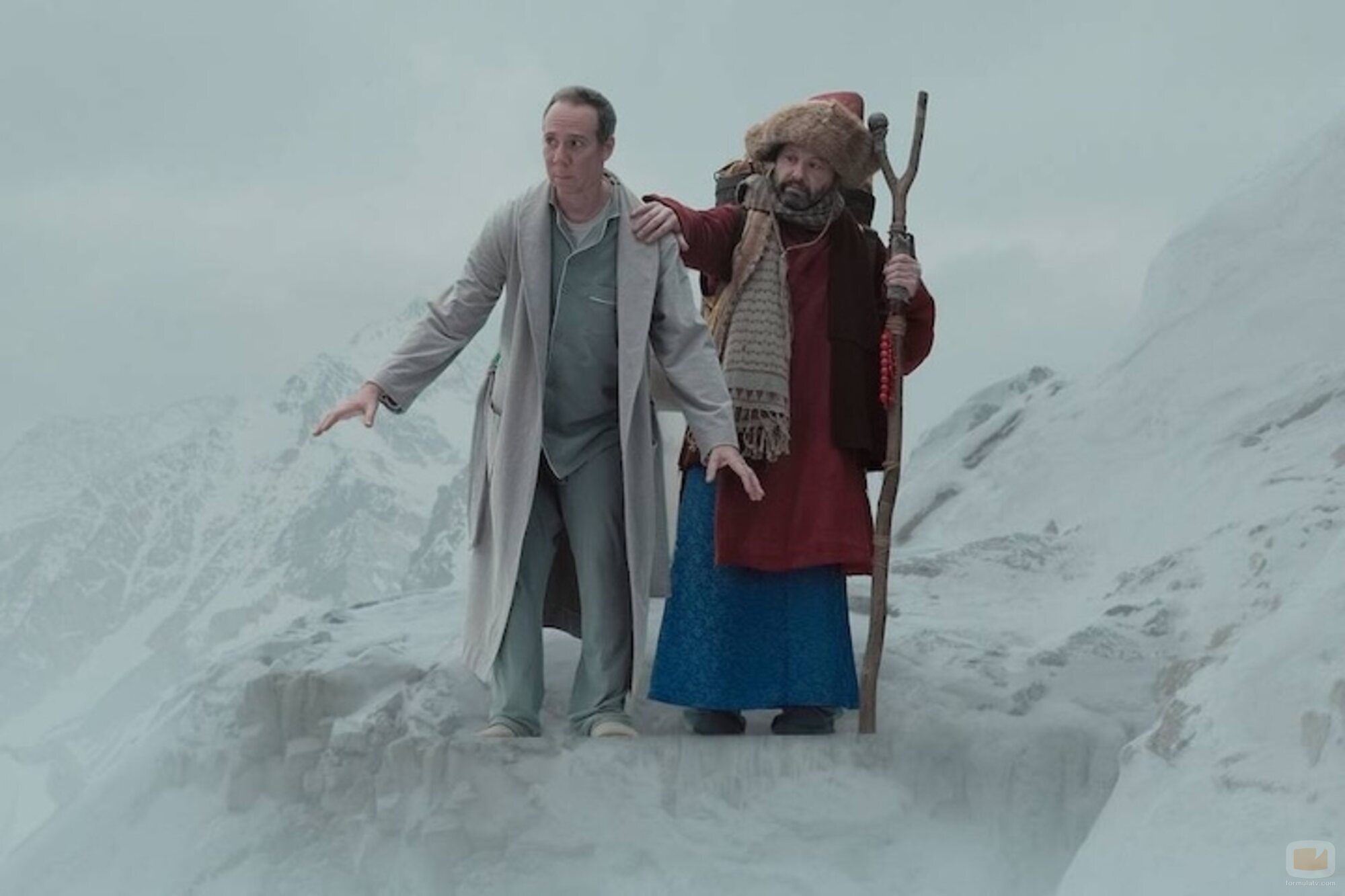 Kevin Sussman y Jon Cryer en 'Espóiler: Stuart Hace una Billetera' de 'Stuart no consigue salvar el universo'