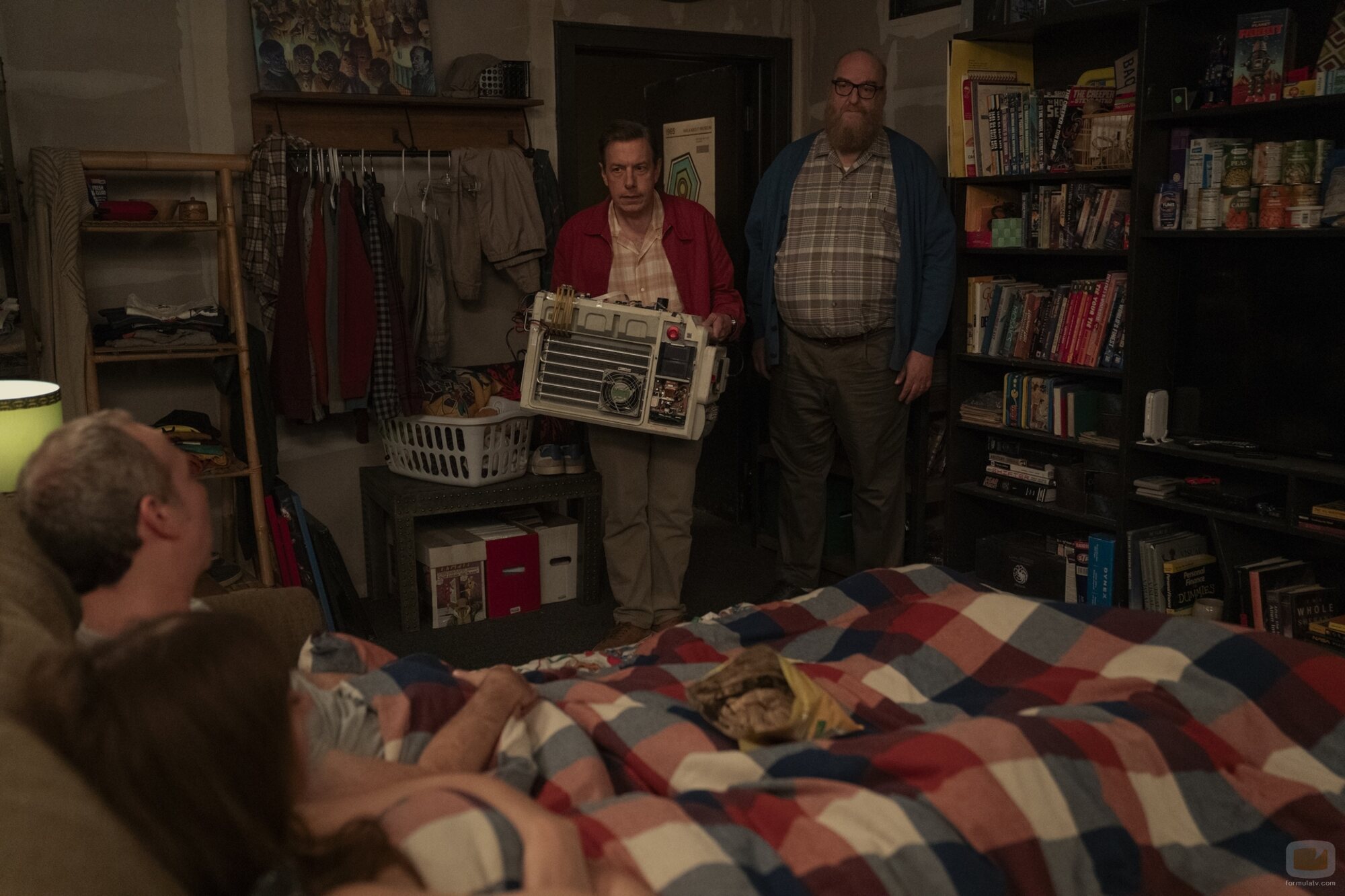 Brian Posehn y John Ross Bowie en 'Espóiler: El Maíz es Delicioso' de 'Stuart Fails to Save the Universe'