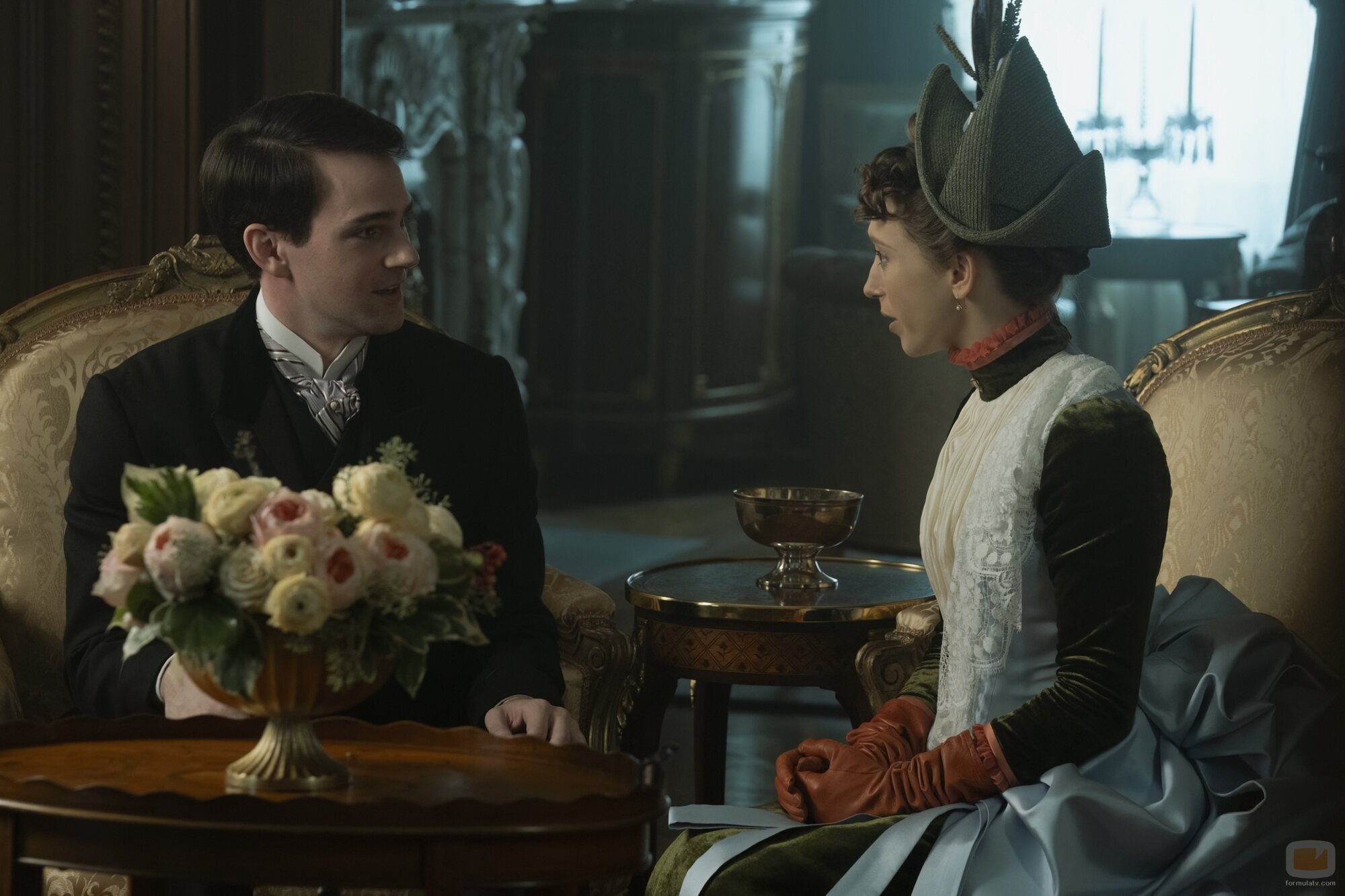 Taissa Farmiga en 'Lo dicen los periódicos' de 'The Gilded Age'