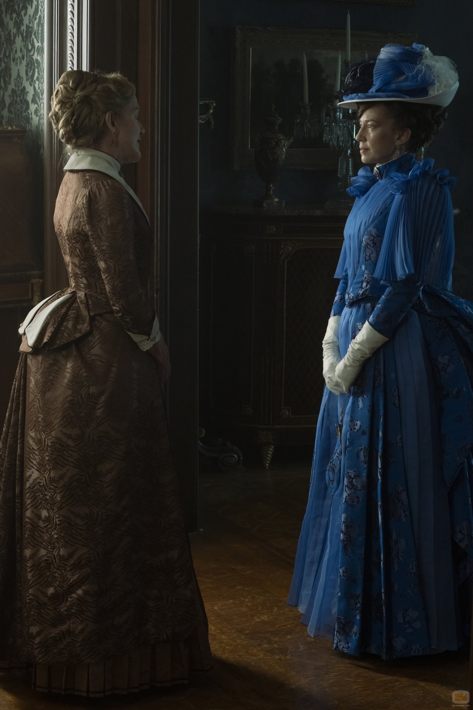 Carrie Coon en 'Lo dicen los periódicos' de 'The Gilded Age'