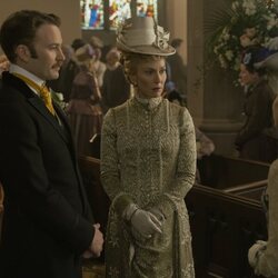 Ben Lamb y Hattie Morahan en 3x04 'El matrimonio es una apuesta' de 'La edad dorada'